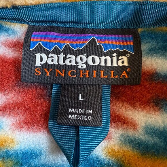 Vintage Patagonia Synchilla fleece vest Aztec Navaho W Large Made in Mexico - Picture 6 of 10
